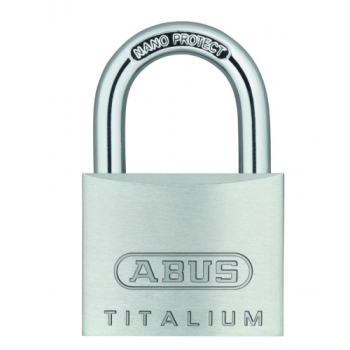 Kłódka Abus - 727TI/30 TWINS - 2 kłódki pałąkowe aluminiowe TITALIUM w systemie 1 klucza - blister